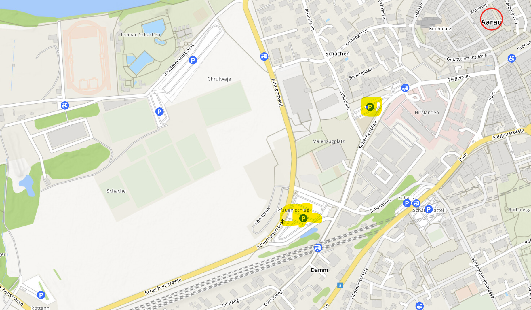 Parkplatzübersicht